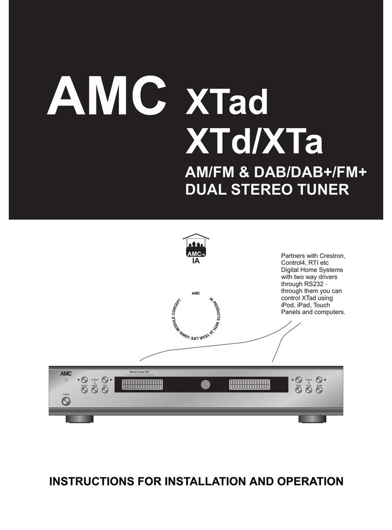 AMC XTad Instructions for installation and operation