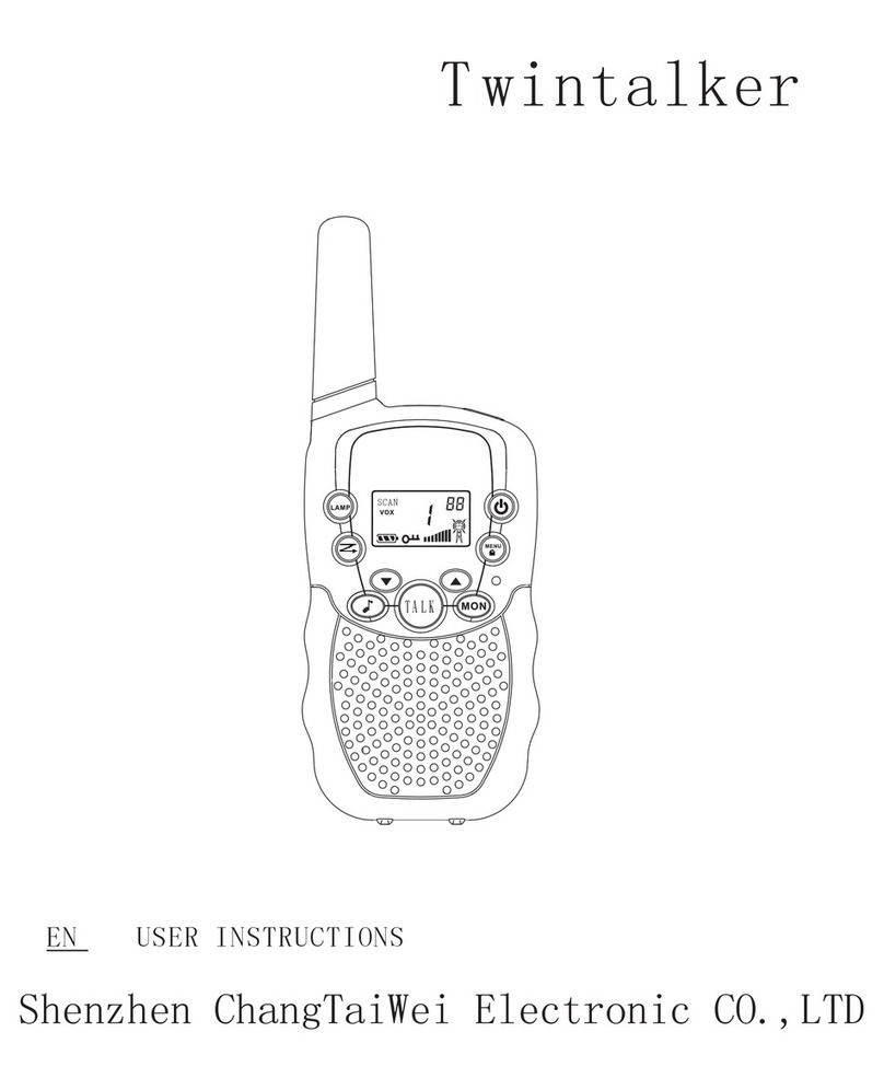 SHENZHEN CHANGTAIWEI ELECTRONIC TWINTALKER User instructions