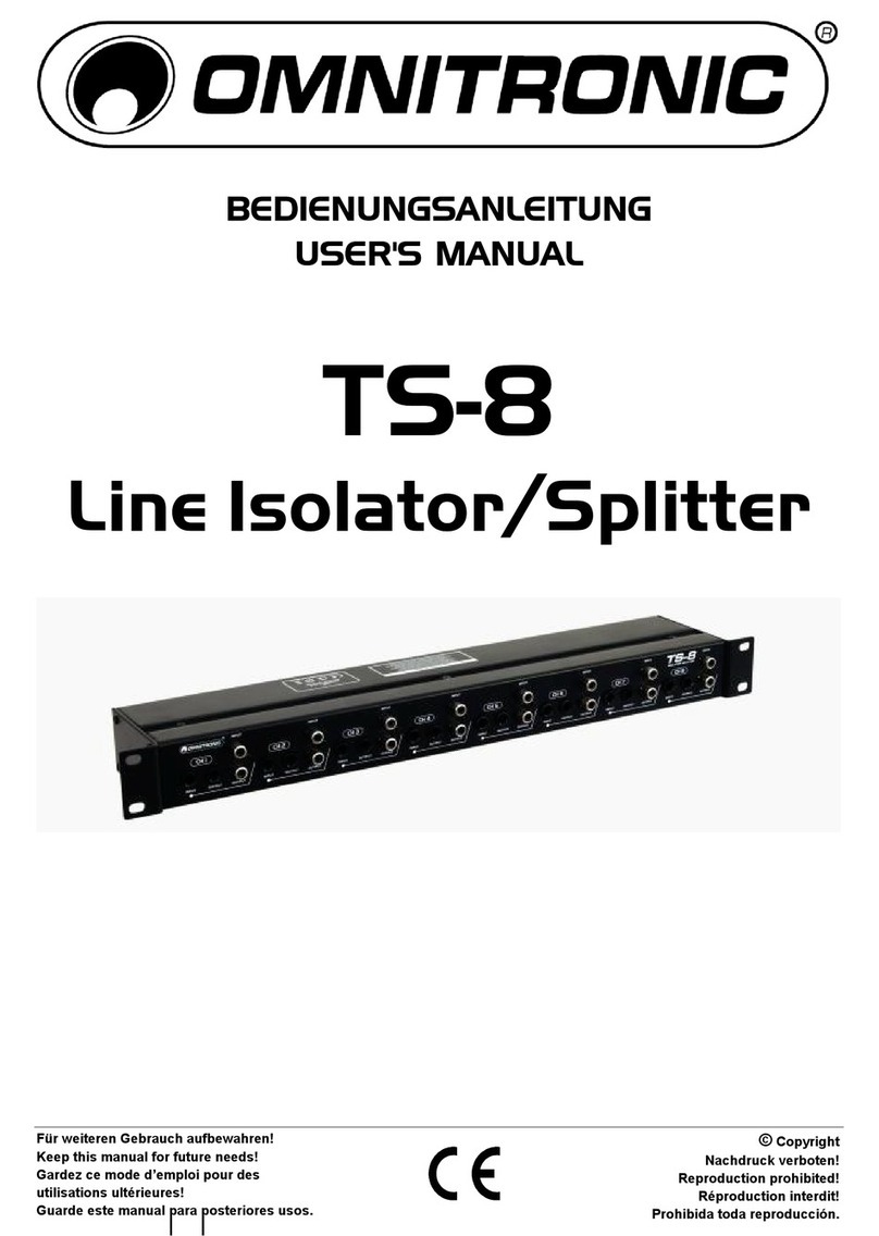 Omnitronic TS-8 user manual