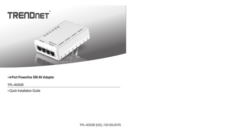 TRENDnet TPL-4052E Quick installation guide