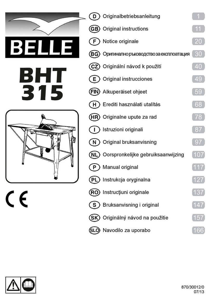 Belle Group BHT 315 User manual