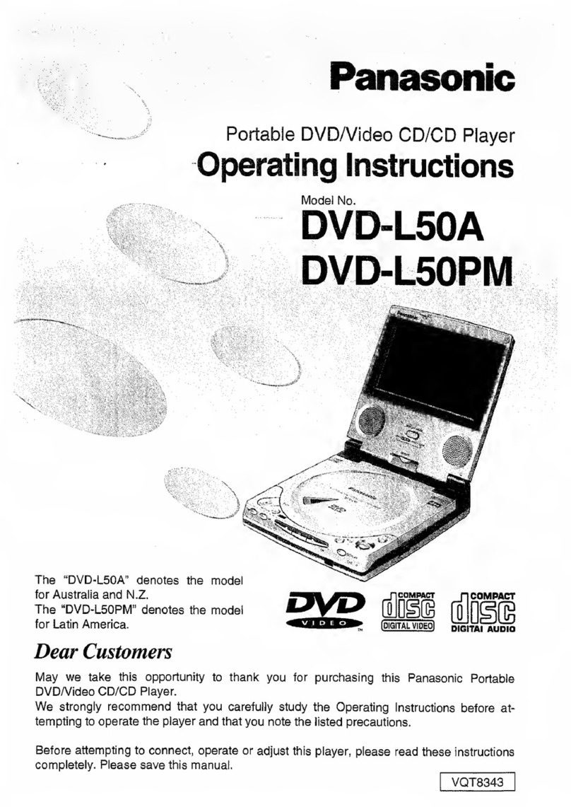 Panasonic DVD-L50A operating instructions