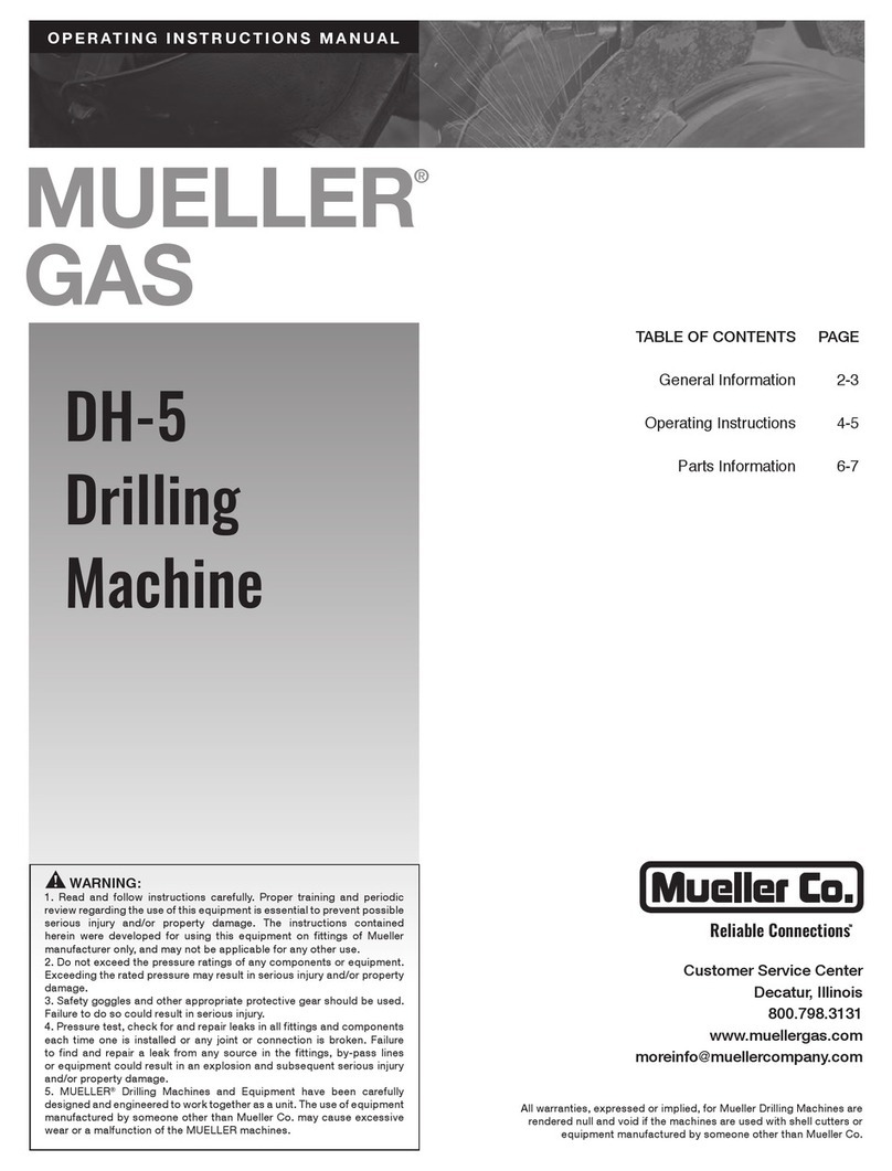 MUELLER CO. DH-5 Operating instructions manual