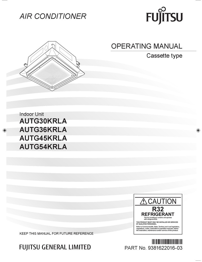 Fujitsu autg30krla User manual