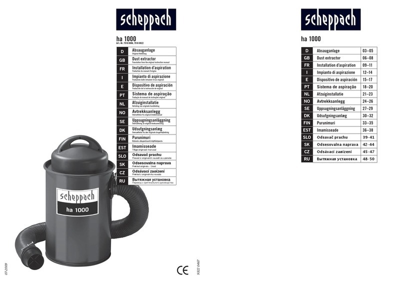 Scheppach ha 1000 Original instruction manual