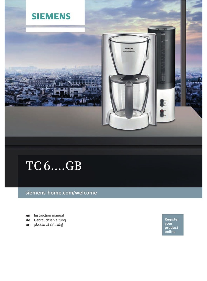 Siemens TC6....GB User manual