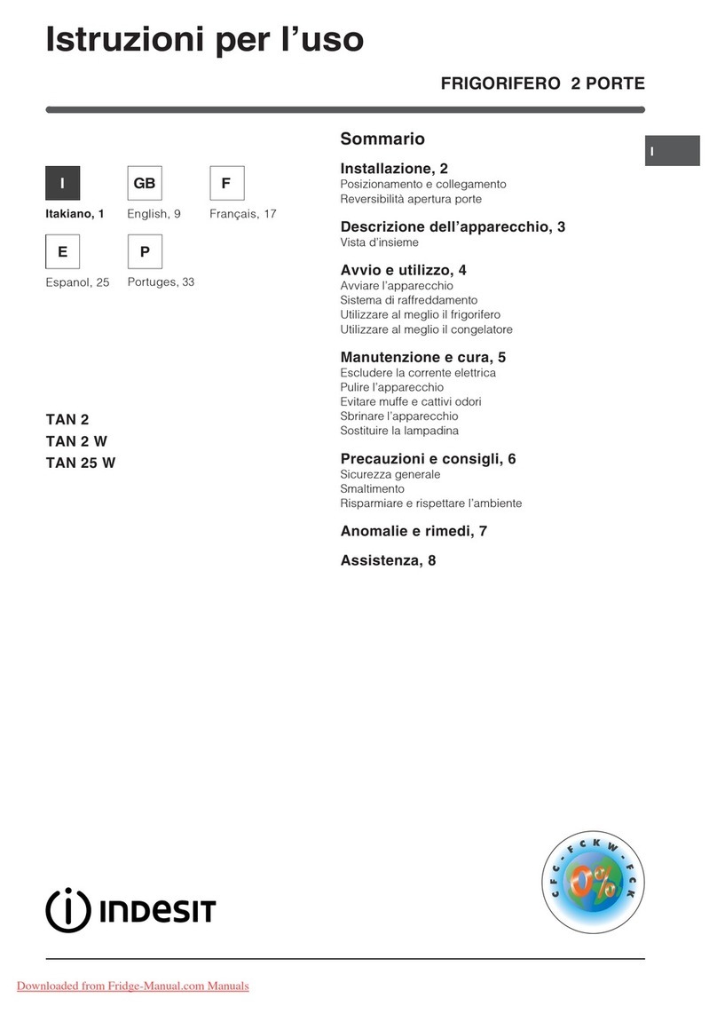 Indesit TAN 2 operating instructions