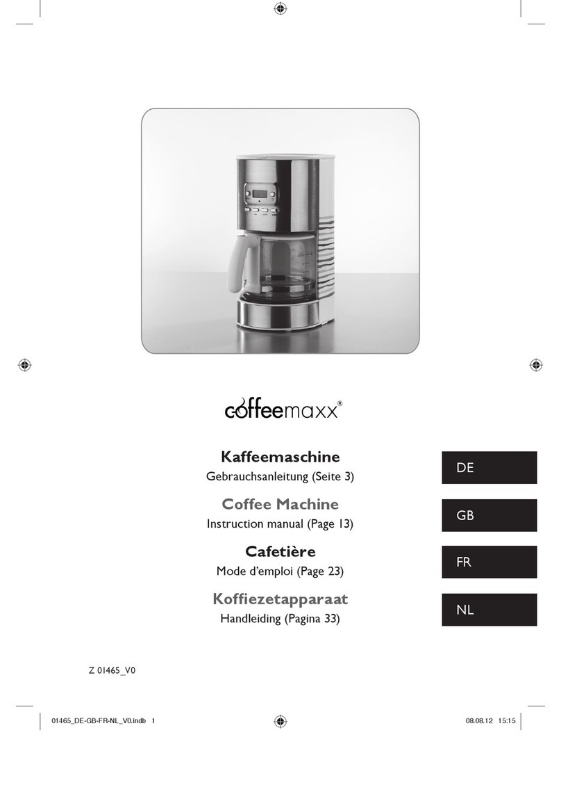 Coffeemaxx 01465.M instruction manual