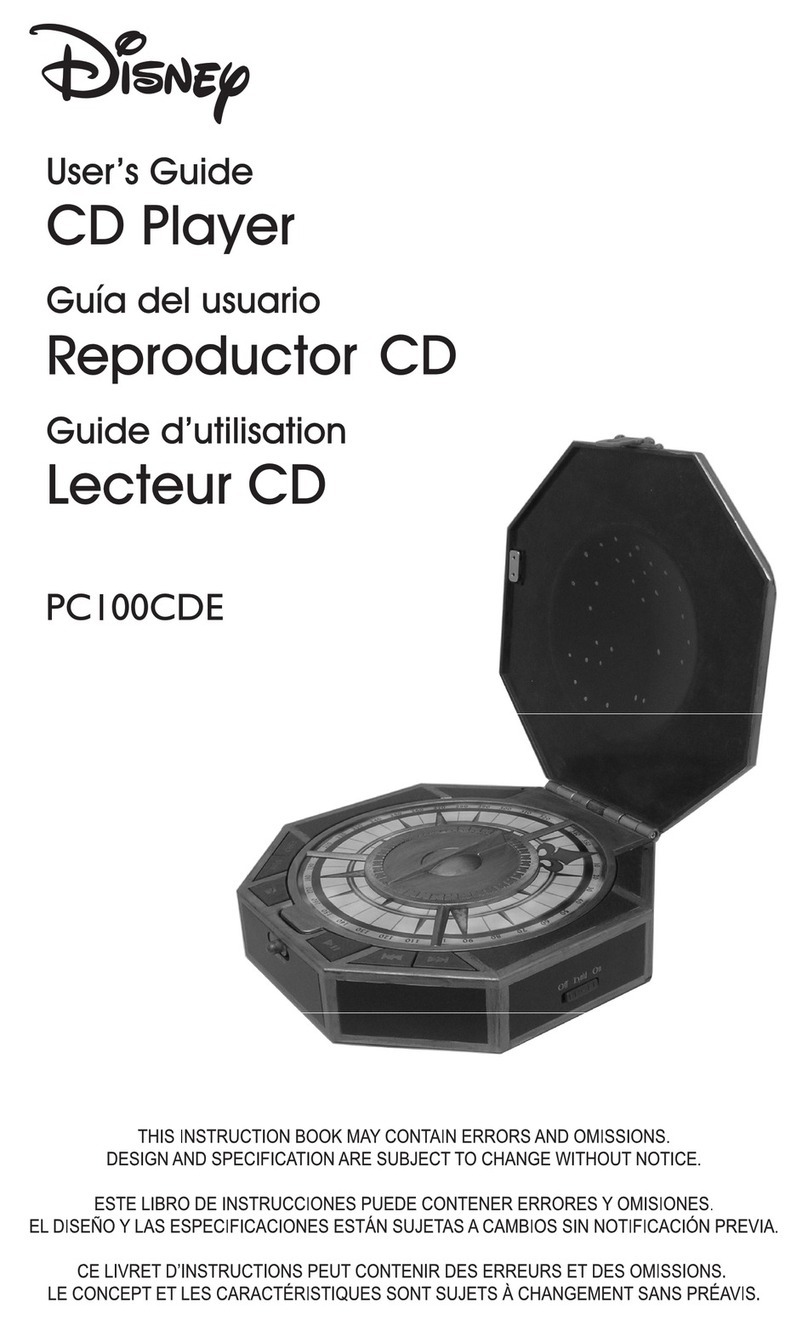 Disney PC100CDE User manual