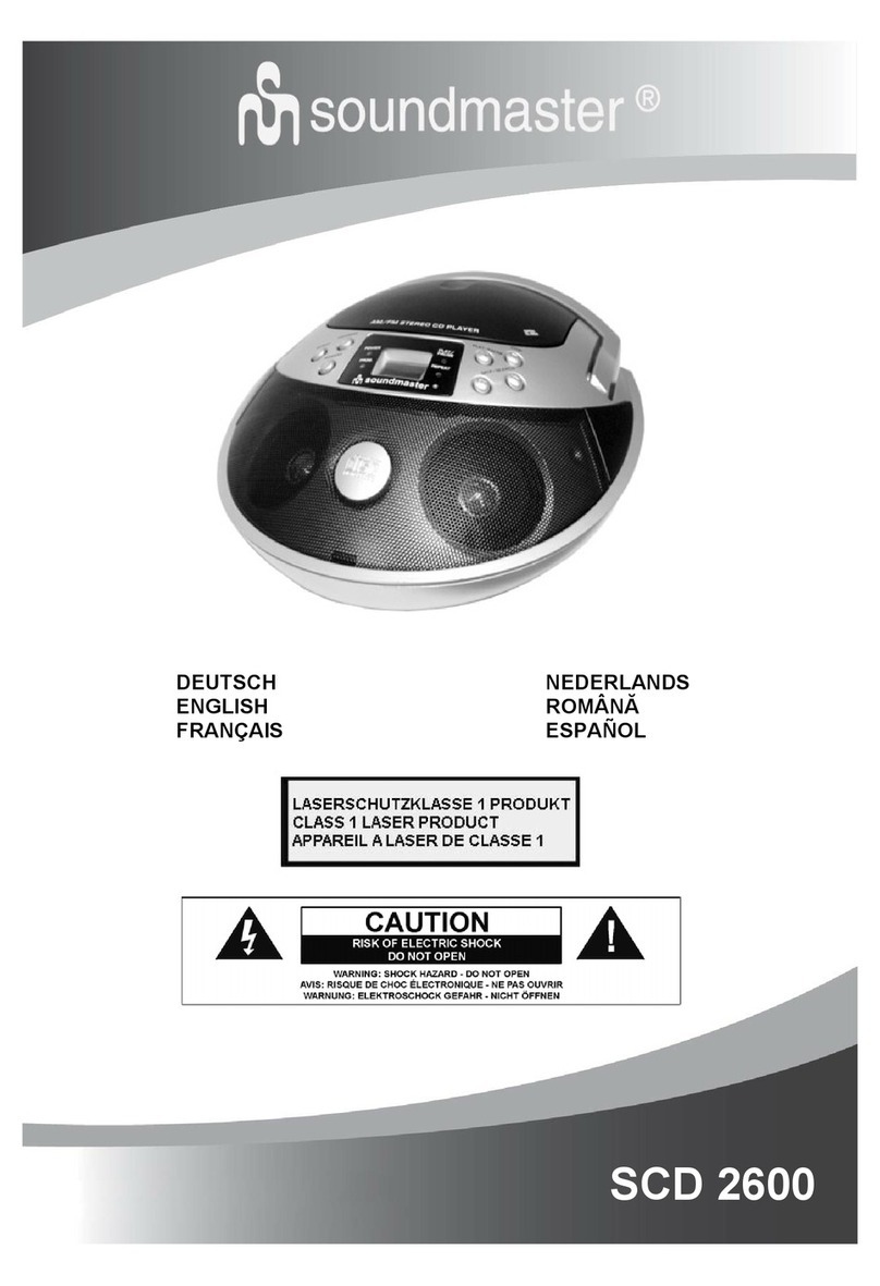 SOUNDMASTER SCD 2600 user manual