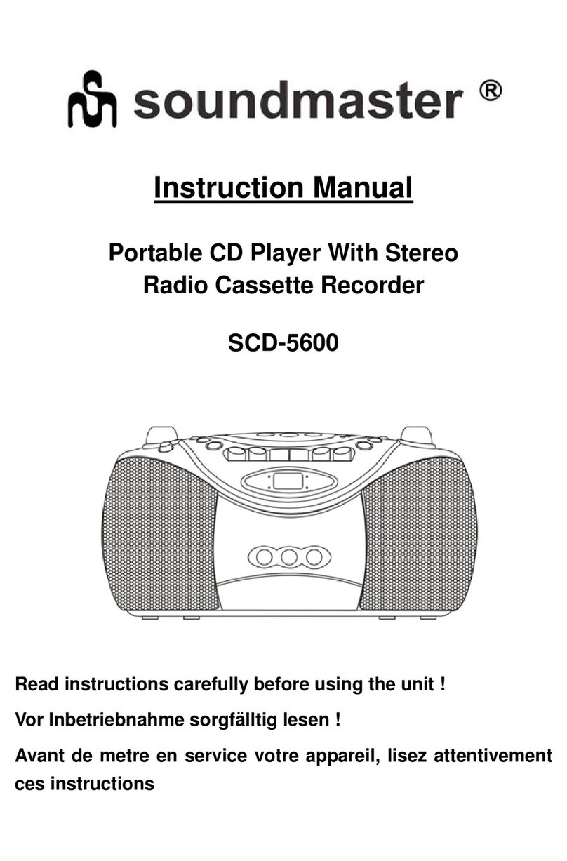 SOUNDMASTER SCD-5600 User manual