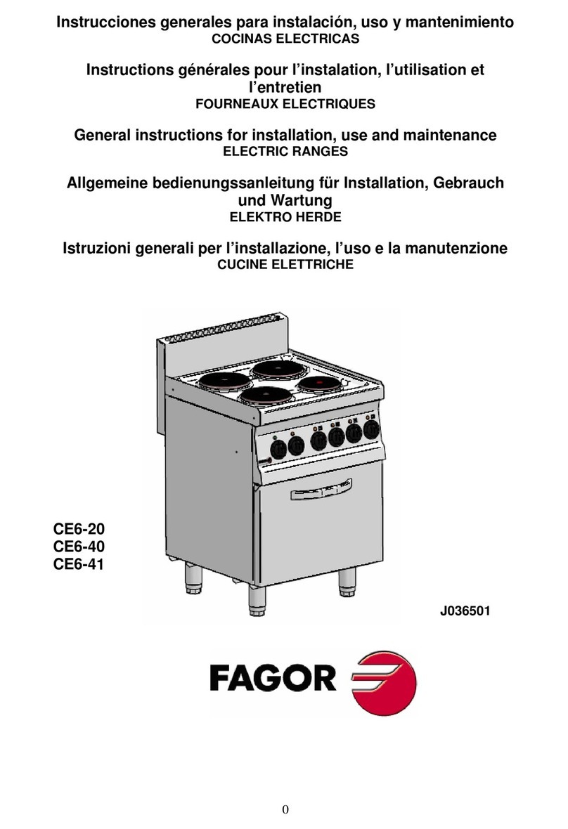 Fagor CE6-20 Parts list manual