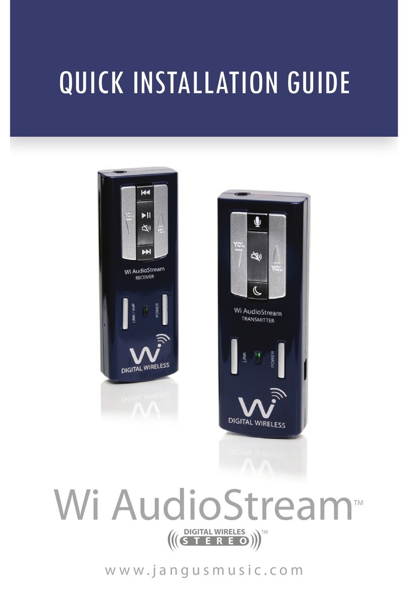 WI AUDIOSTREAM JM-WAL45 Quick installation guide WI AUDIOSTREAM JM-WAL45 Quick installation guide
