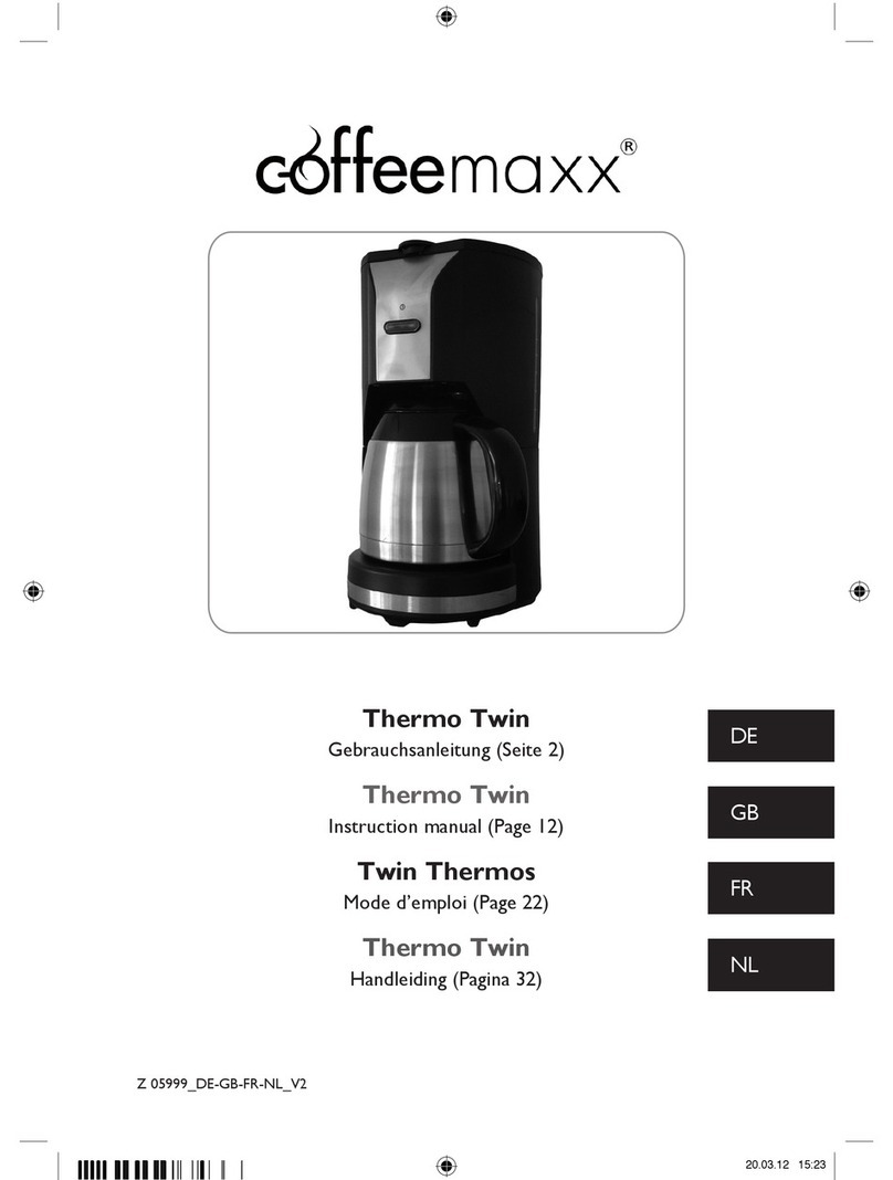 Coffeemaxx Thermo Twin User manual