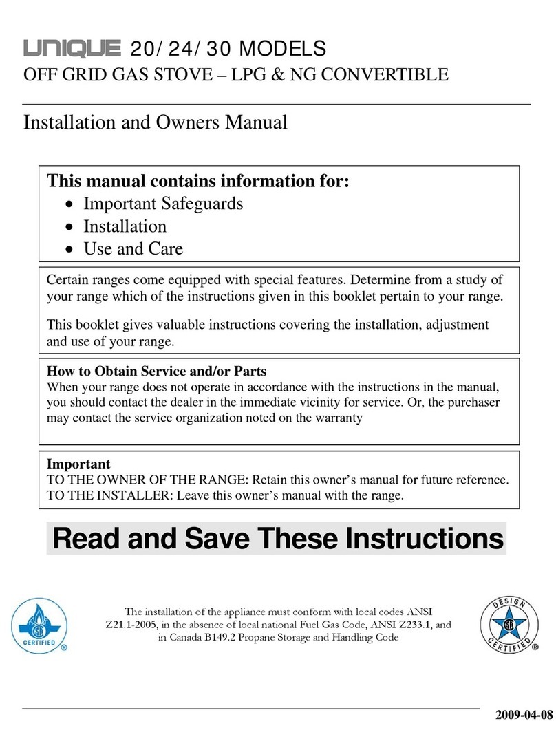 Unique 20 Instruction Manual