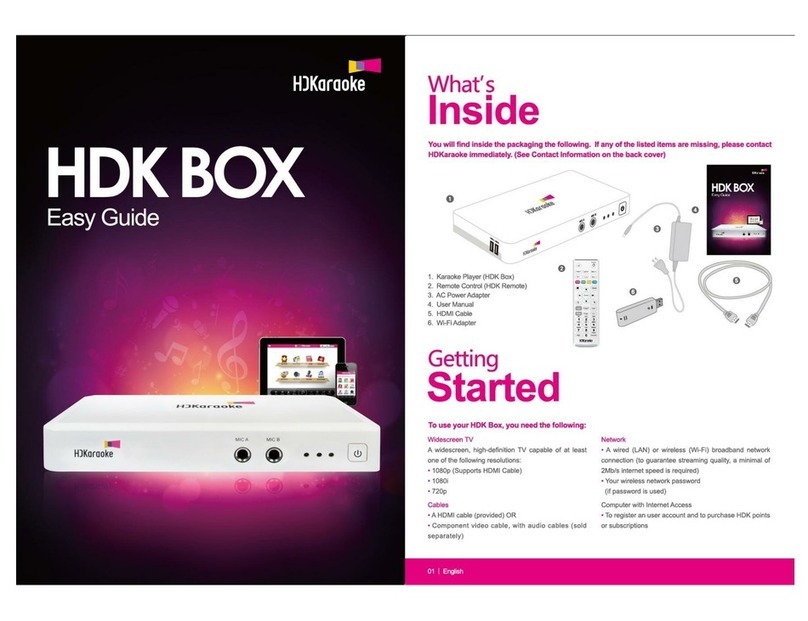 HJKARAOKE HDK BOX Easy guide