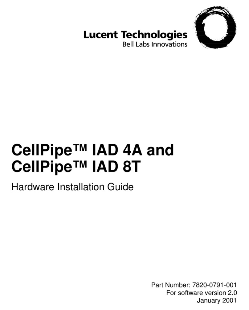 Lucent Technologies CellPipe IAD 4A Manual Lucent Technologies CellPipe IAD 4A Manual