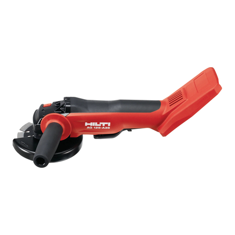 Hilti AG 125-A36 User manual Hilti AG 125-A36 User manual