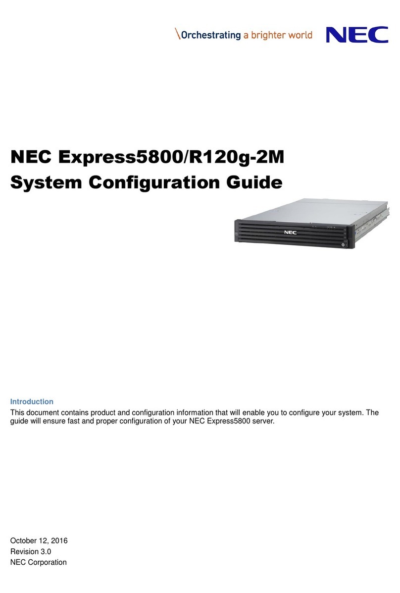 NEC Express5800/R120g-2M User manual