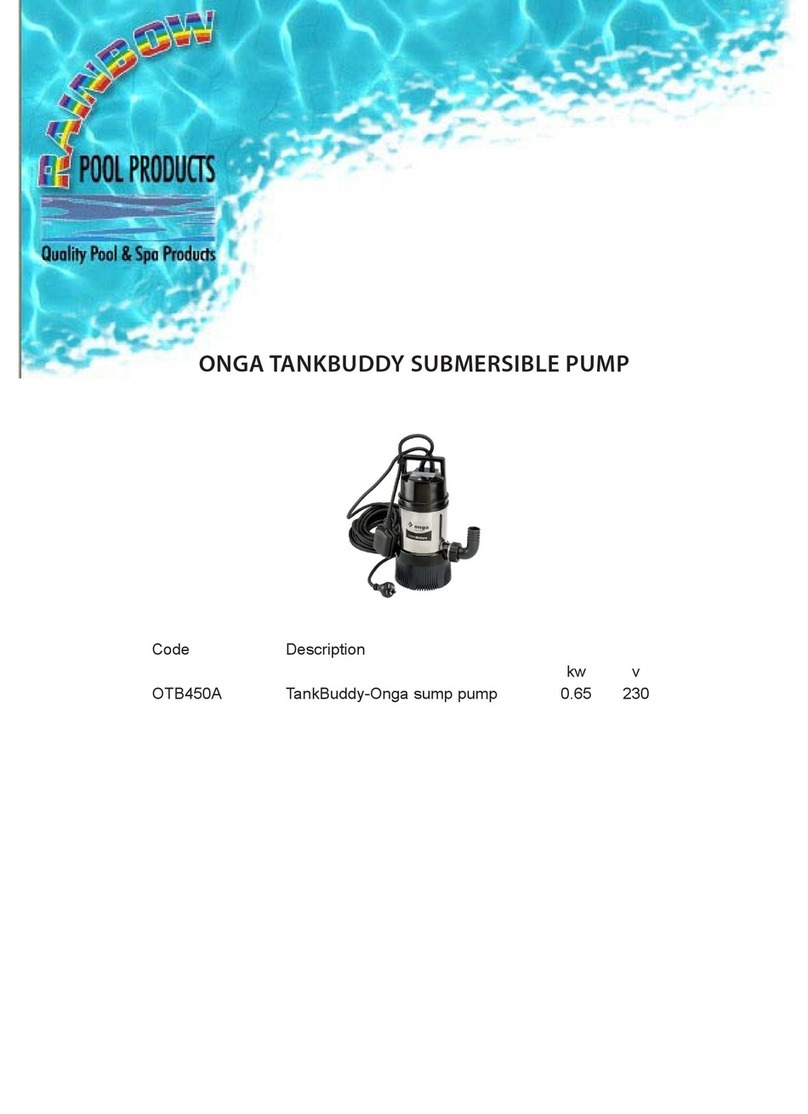Rainbow Pool Products OTB450A user manual