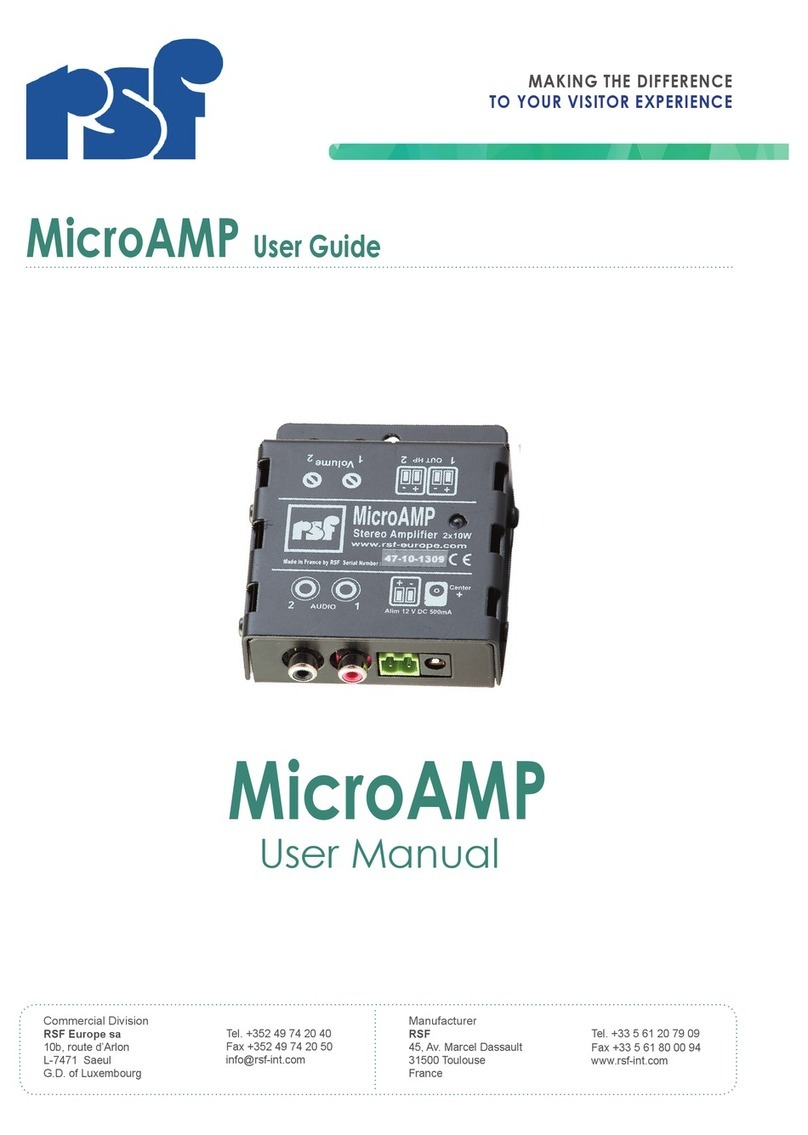 RSF Woodburning Fireplaces MicroAMP user guide