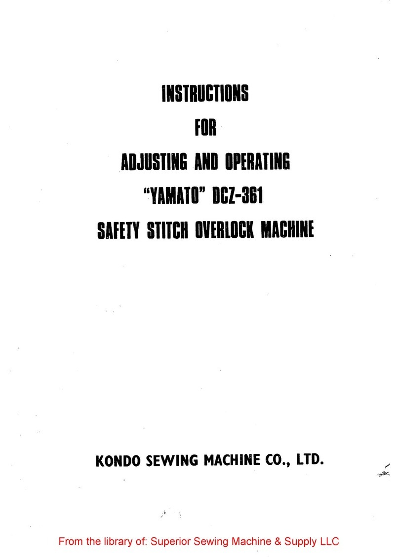 Kondo Yamato DCZ-361Y Instructions and operating manual