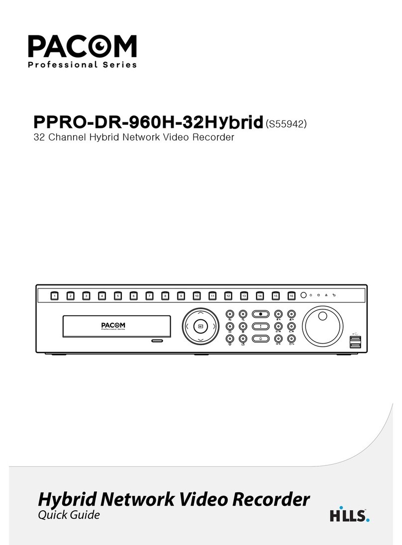 PACOM PPRO-DR-960H-32Hy d quick guide