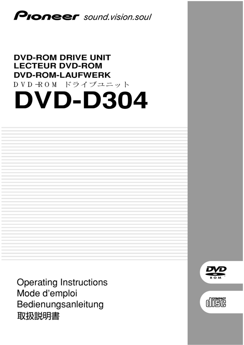 Pioneer dvd-d304 User manual Pioneer dvd-d304 User manual