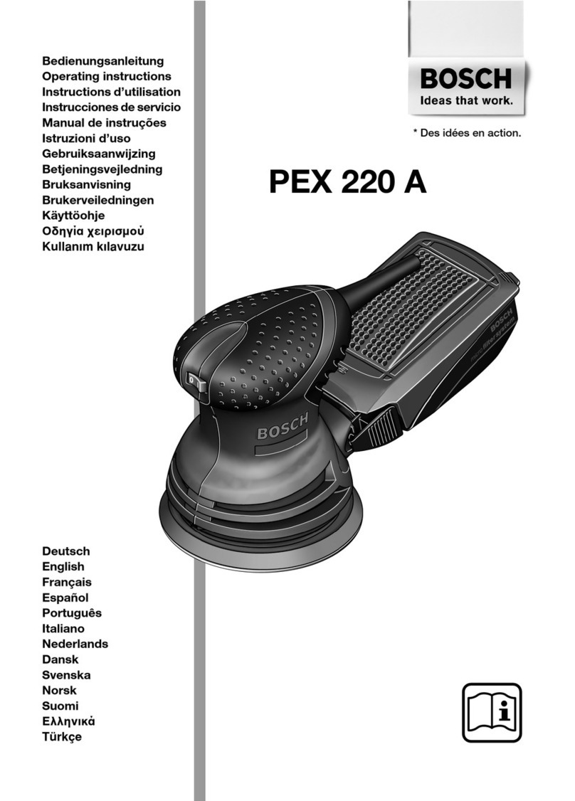 Bosch PEX 220 A operating instructions