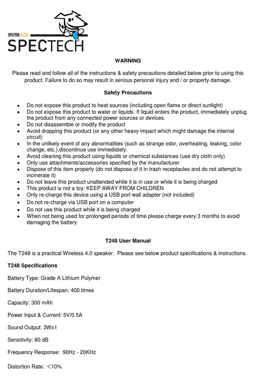 Spector&Co T248 User manual Spector&Co T248 User manual