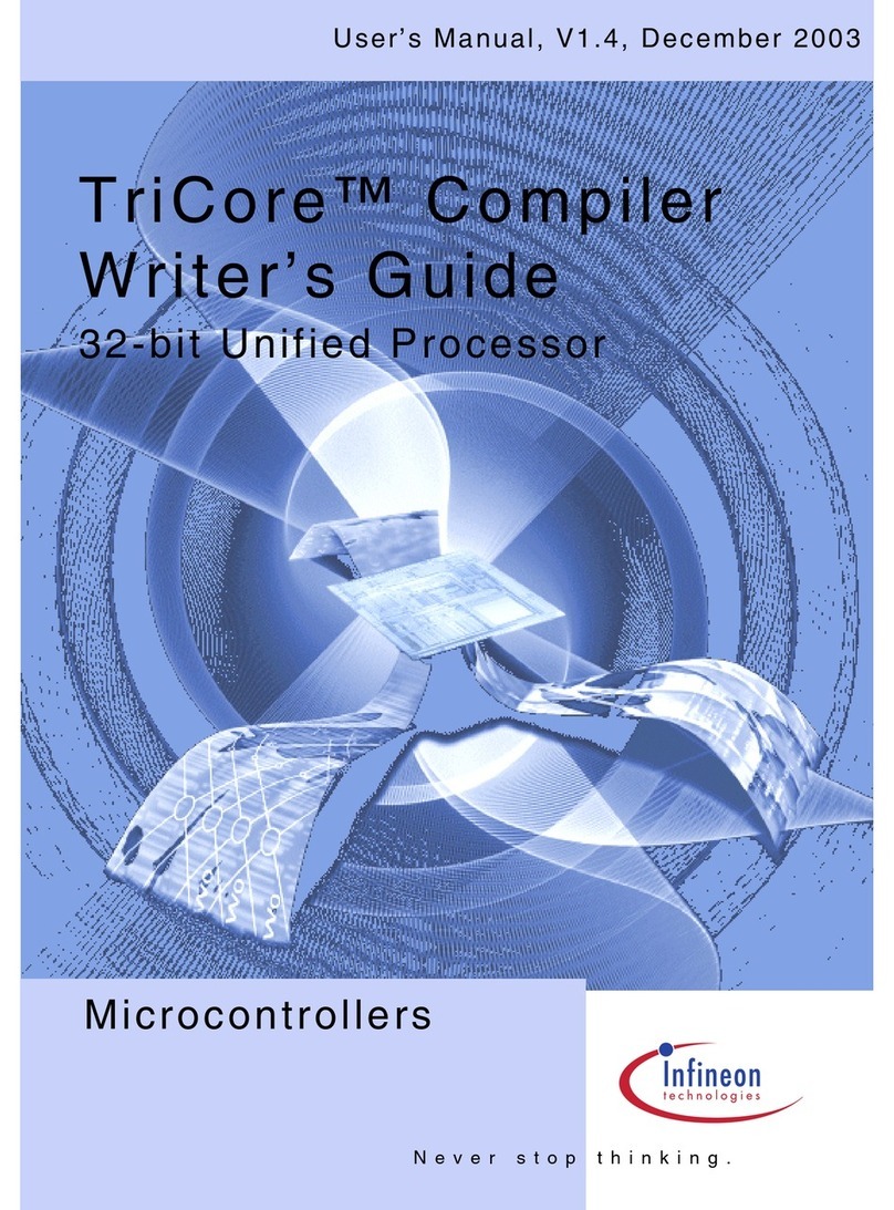 Infineon Technologies TriCore Compiler User manual