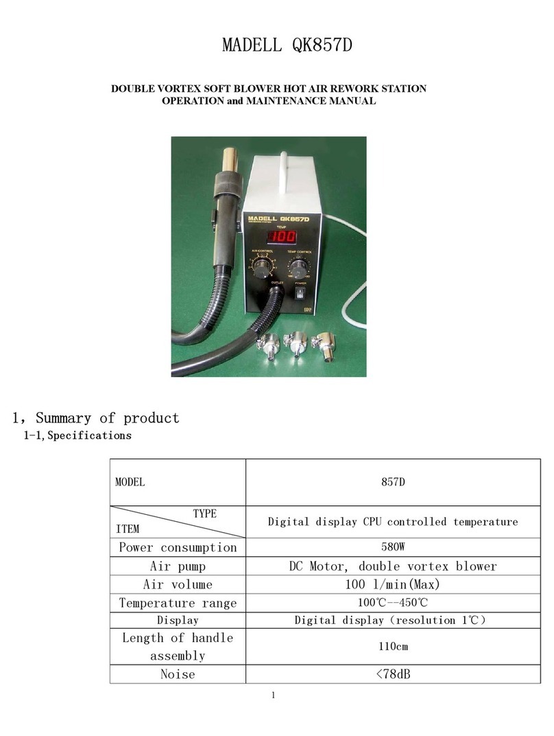 Madell QK857D Operation and maintenance