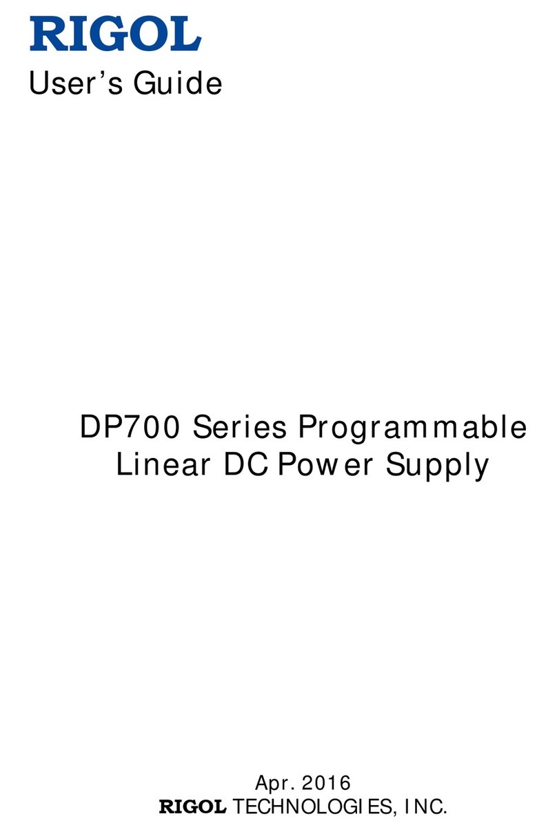 Rigol DP700 Series User manual