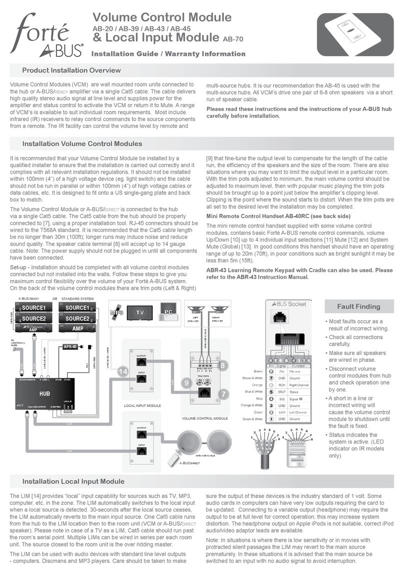 Abus AB-20 User manual Abus AB-20 User manual