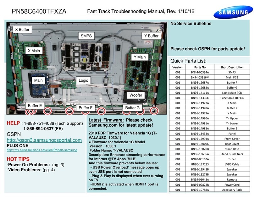 Samsung PN63C7000YFXZA Programming manual