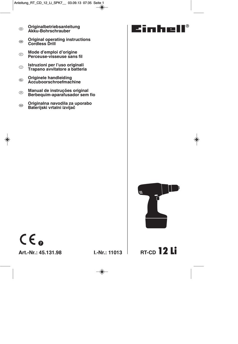 EINHELL RT-CD 12 Li User manual