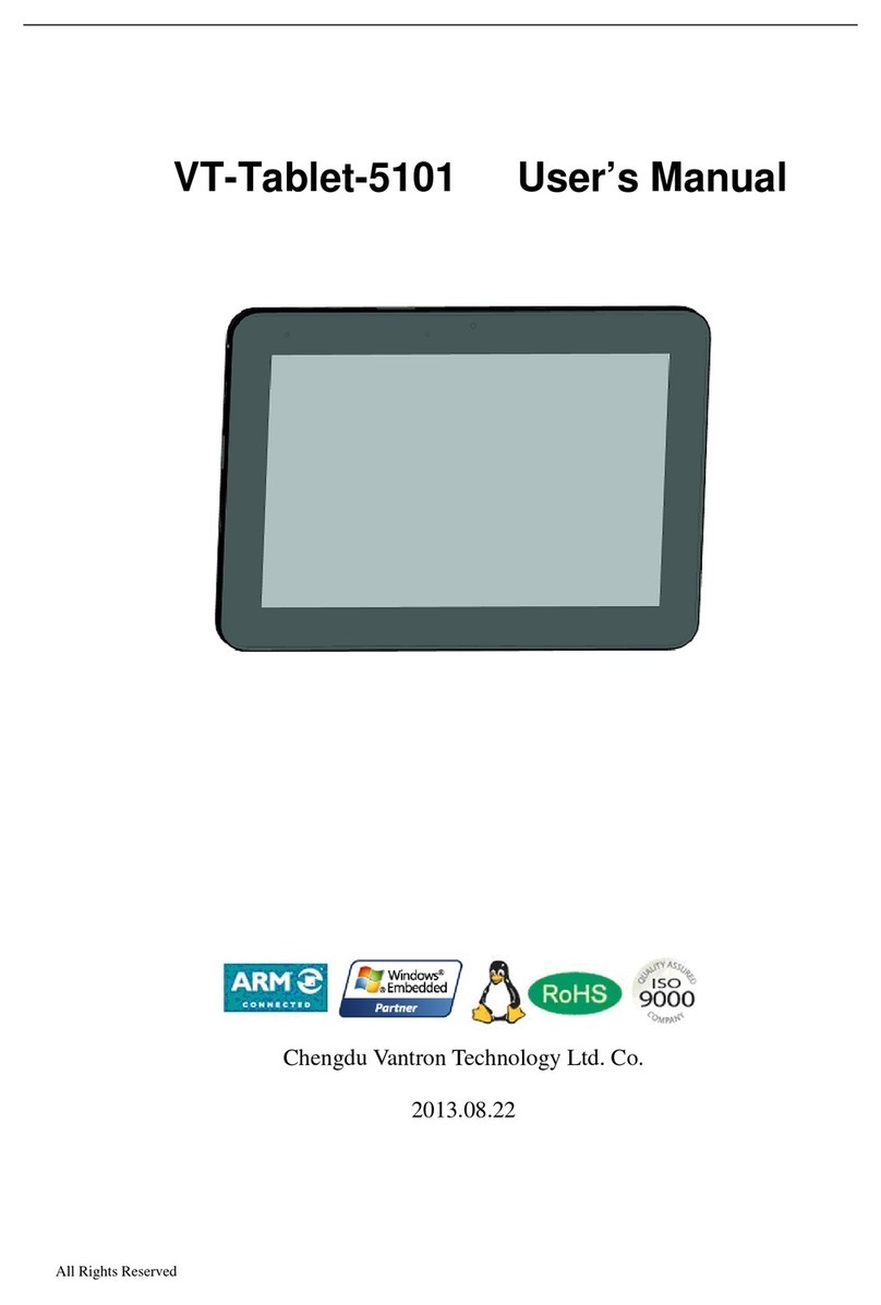 CHENGDU VANTRON TECHNOLOGY VT-Tablet-5101 user manual