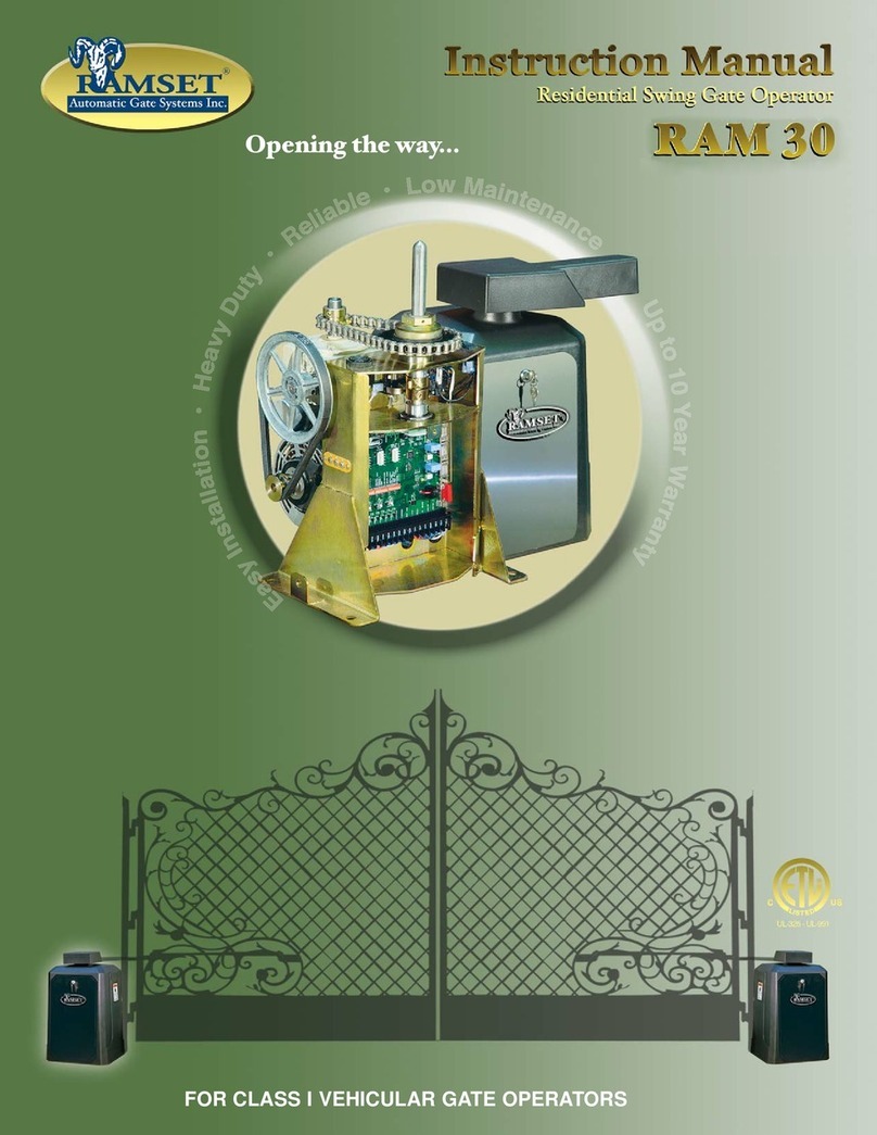 RAMSET RAM 30 instruction manual