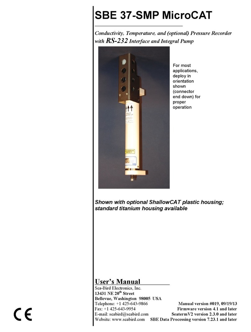 Sea-Bird Electronics SBE 37-SMP MicroCAT user manual