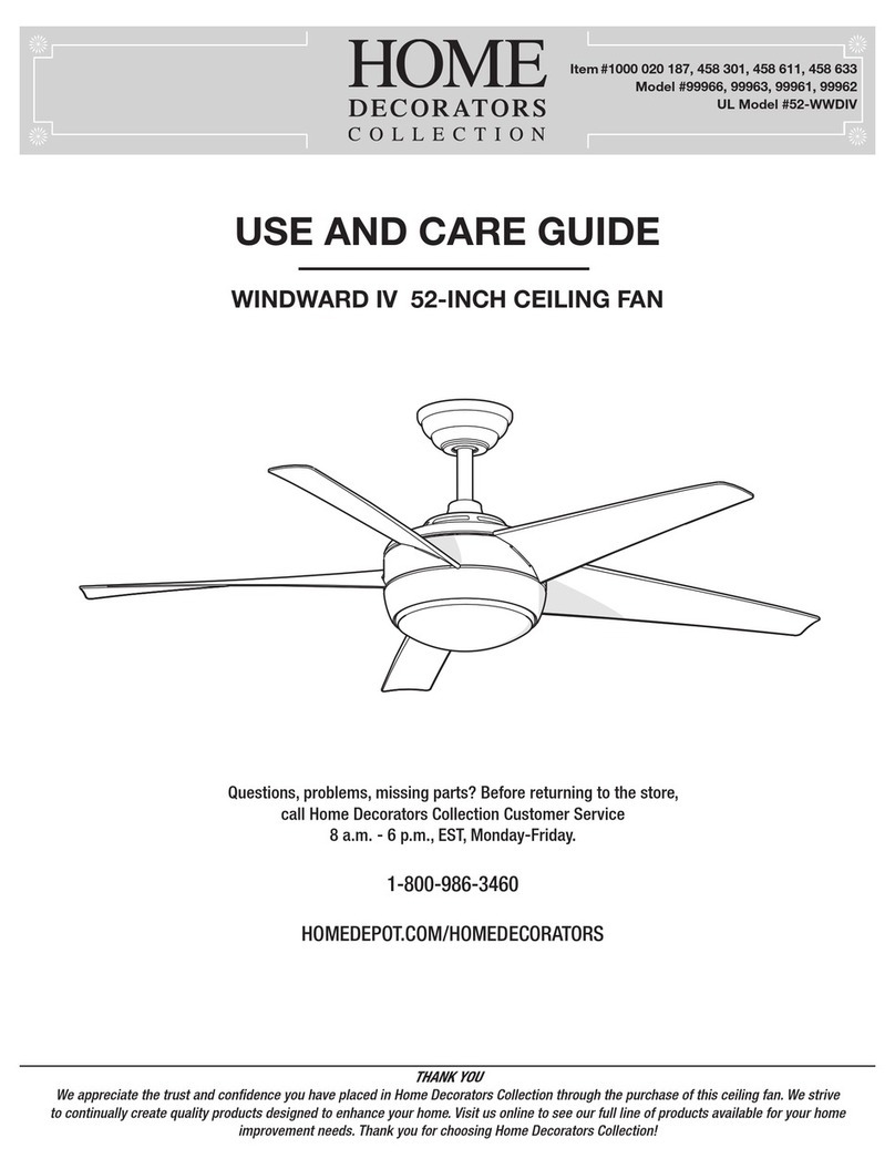 HOMEDEPOT WINDWARD IV 99966 Use and care guide