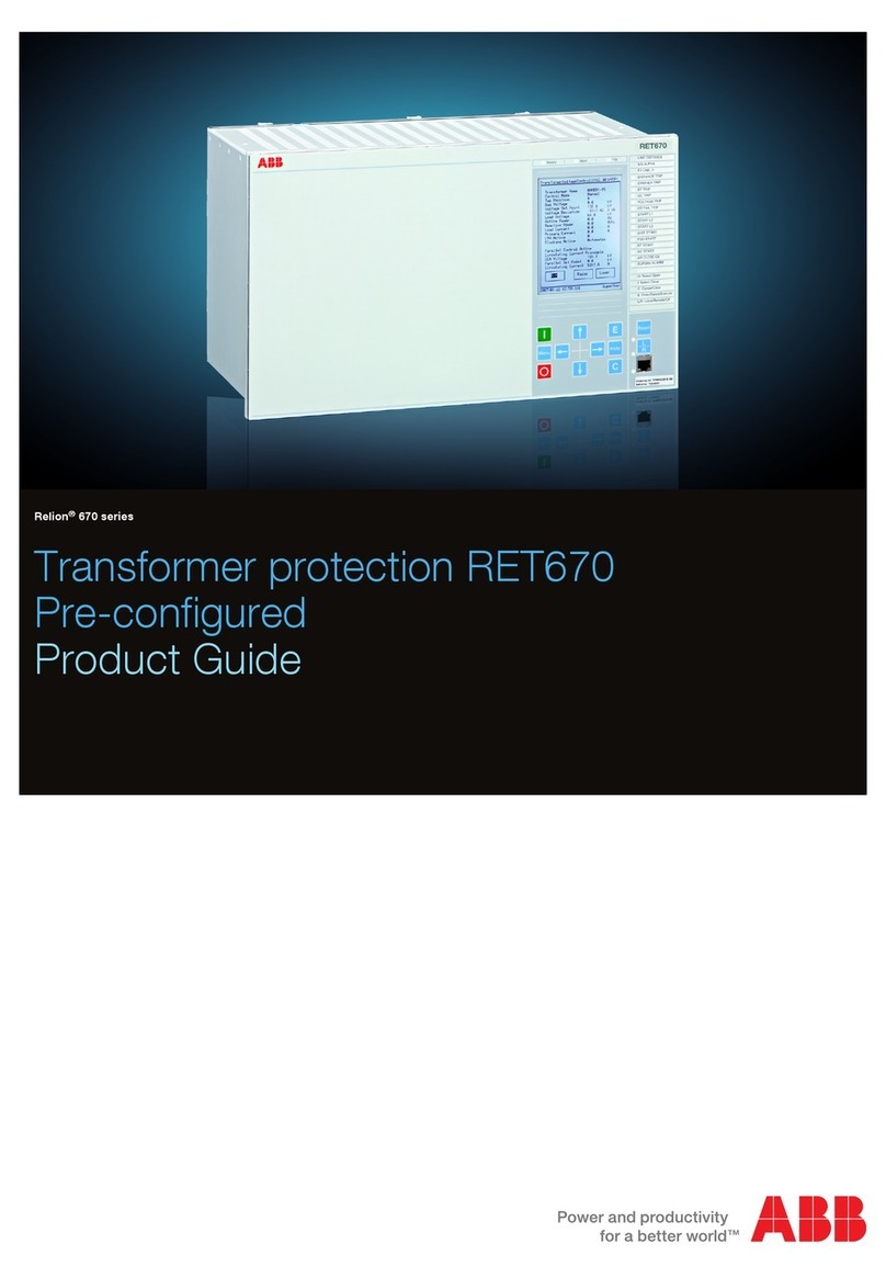 ABB RELION RET670 User manual