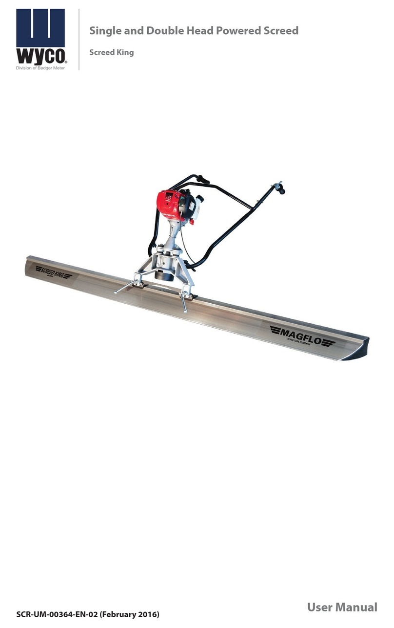 Wyco screed king User manual