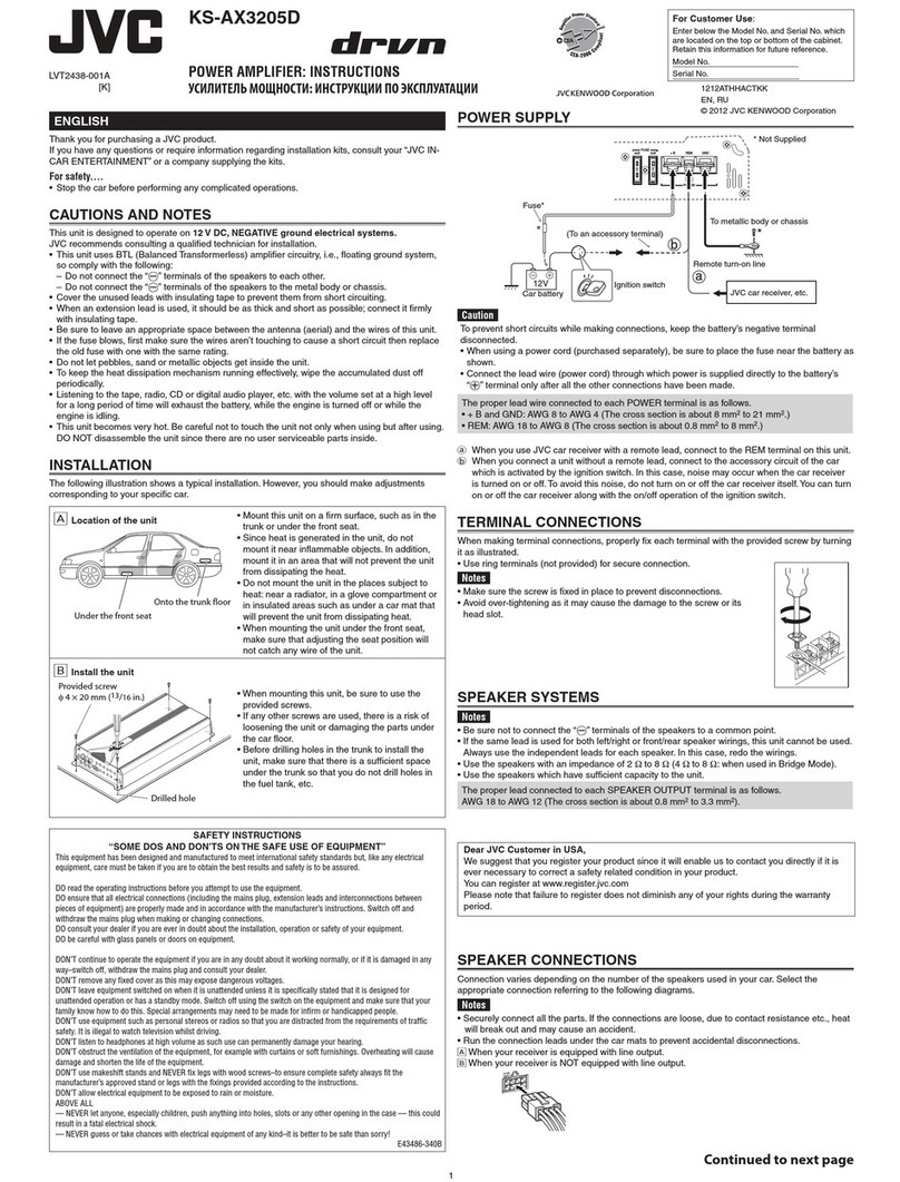 JVC KS-AX3205D User manual