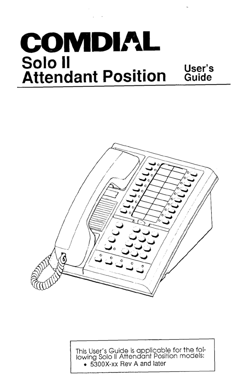 Comdial SOLO II Users guidede