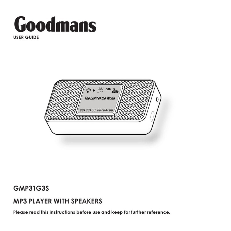 Goodmans GMP31G3S User manual Goodmans GMP31G3S User manual