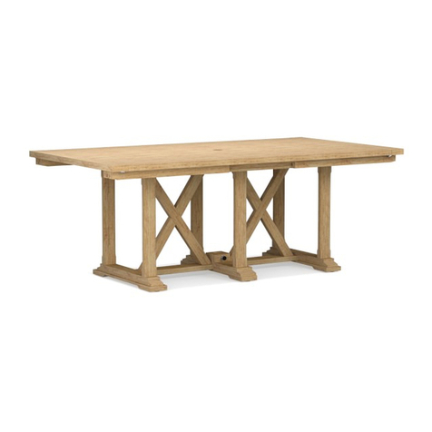 Williams-Sonoma Somerset Dining Table User manual Williams-Sonoma Somerset Dining Table User manual