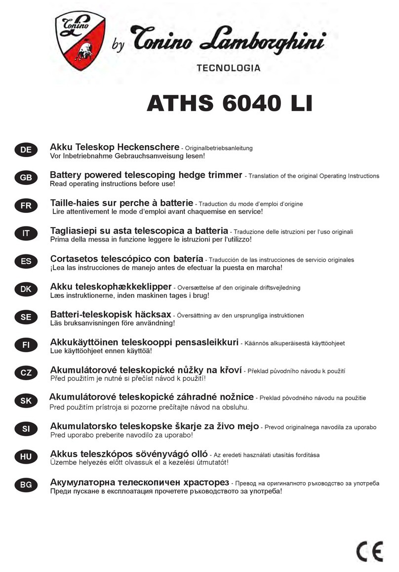 Tonino Lamborghini ATHS 6040 LI operating instructions Tonino Lamborghini ATHS 6040 LI operating instructions