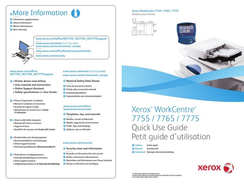Xerox WORKCENTRE 7755 Operating manual