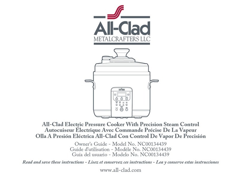 all-clad NC00134439 owner's guide