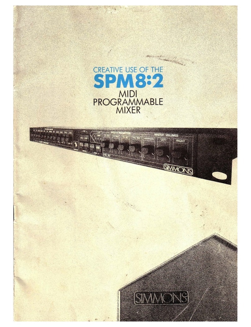Simmons SPM 8:2 user manual
